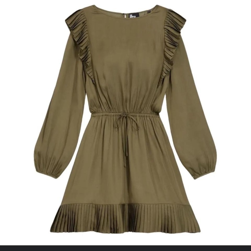 khaki green The kooples‎ dress size 0 defect
